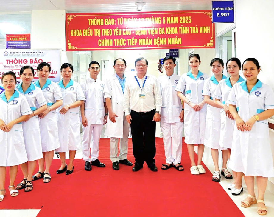 Trang Phục Y Tế Cho Khoa Điều Trị Theo Yêu Cầu Bệnh Viện Đa Khoa Tỉnh Trà Vinh.