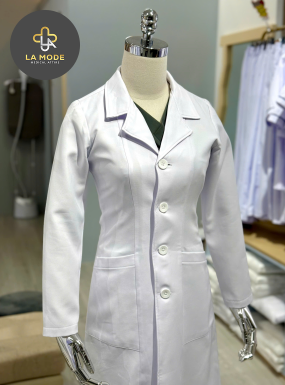 Áo Blouse bác sĩ nữ trung cấp