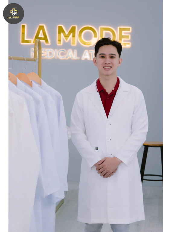 Áo Blouse bác sĩ nam cao cấp  