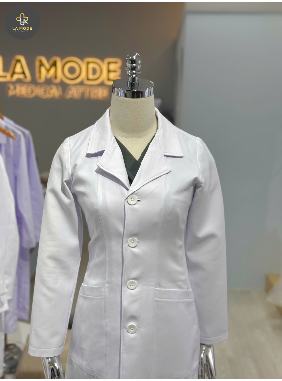 Áo Blouse bác sĩ nữ trung cấp