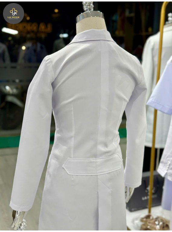 Áo Blouse bác sĩ nữ trung cấp